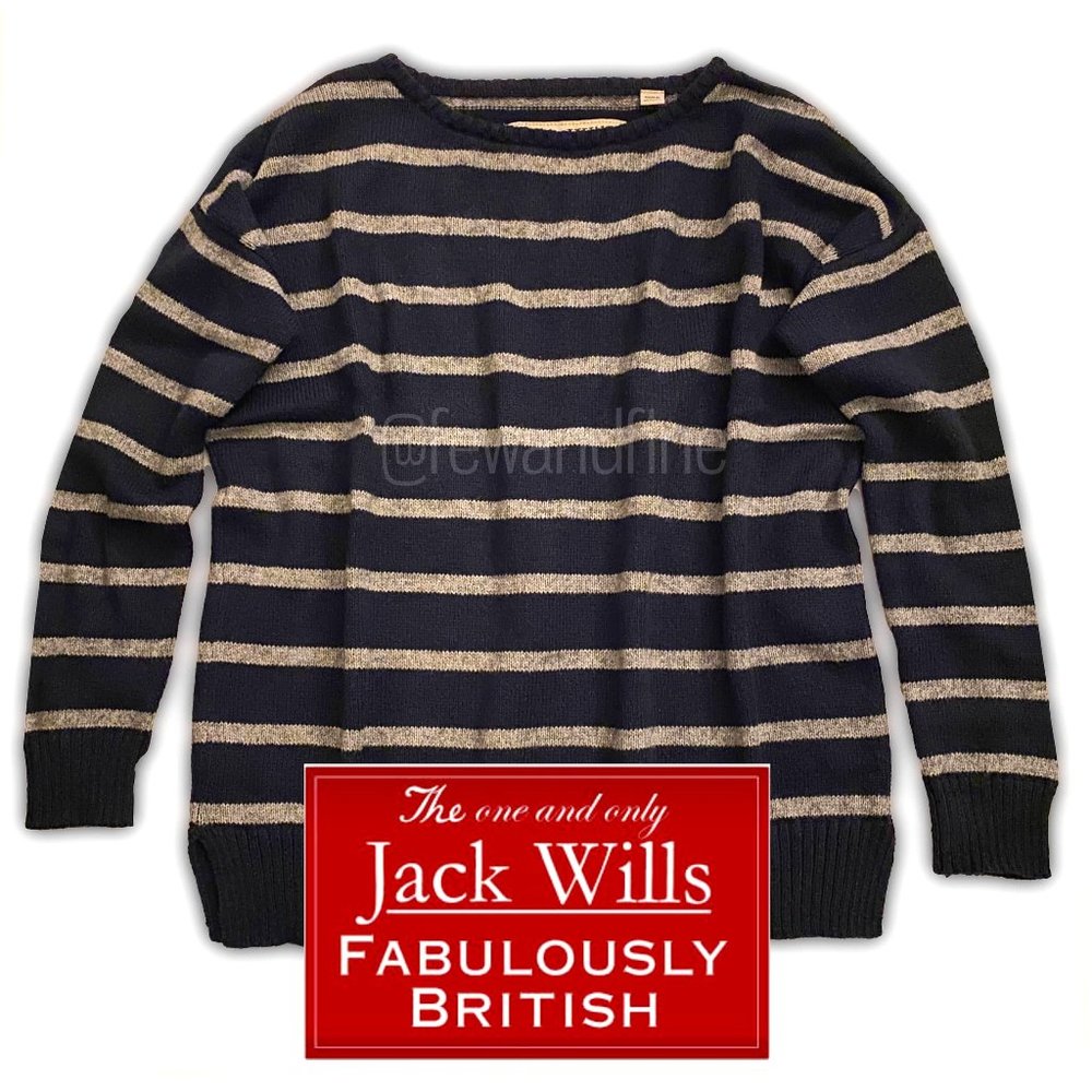 Jack Wills Pullover Sweater EXCELLENT Runs Big